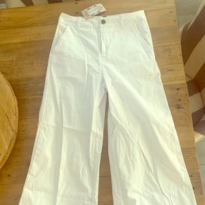 White high waisted pants